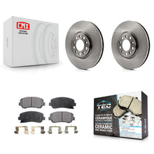 Charger l'image dans la galerie, Front Disc Brake Rotors And Ceramic Pads Kit For Dodge Dart Chrysler 200