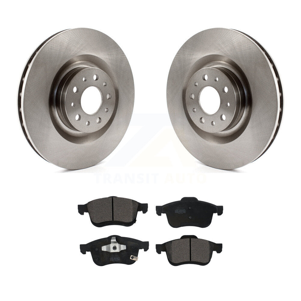 Front Disc Brake Rotors And Ceramic Pads Kit For 2014-2020 Fiat 500L