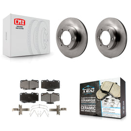 Front Disc Brake Rotors And Ceramic Pads Kit For Toyota Pickup 4Runner