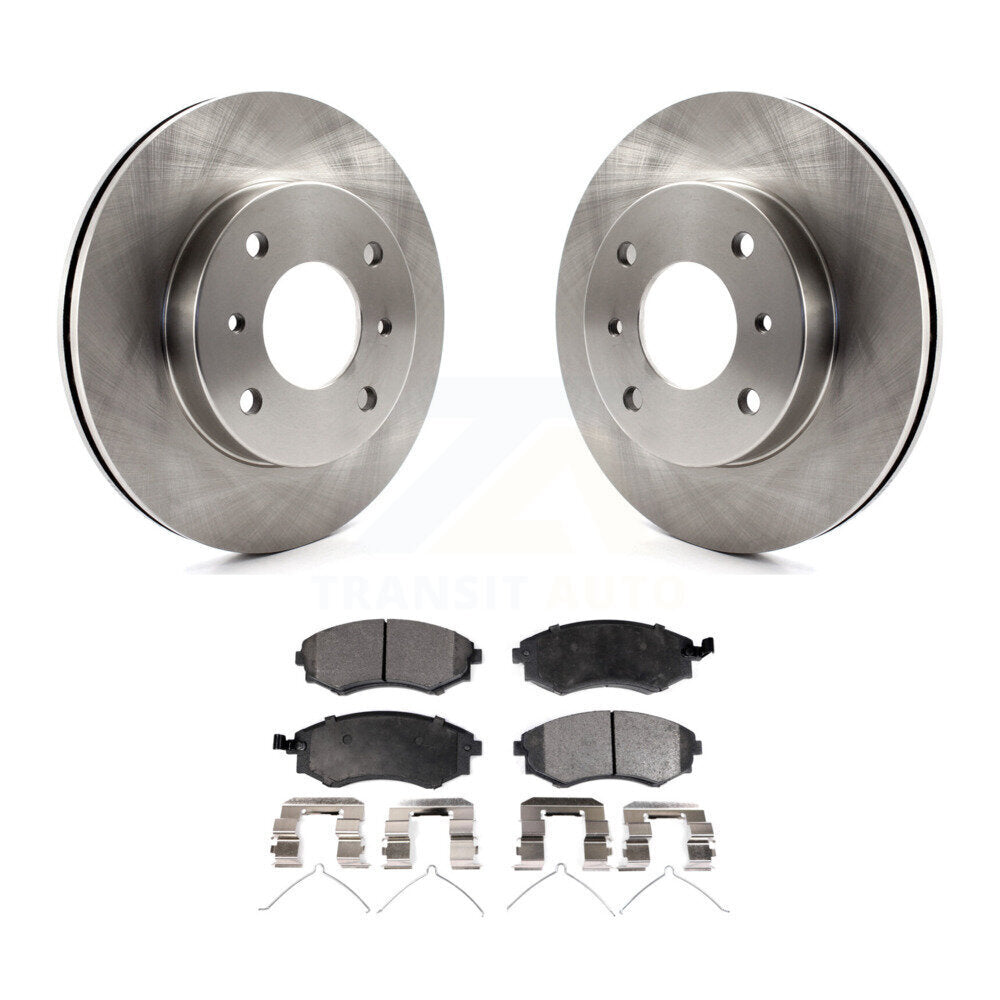 Front Disc Brake Rotors And Ceramic Pads Kit For INFINITI G20