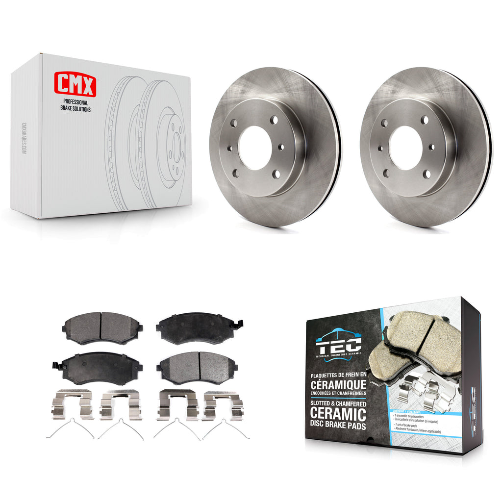Front Disc Brake Rotors And Ceramic Pads Kit For INFINITI G20