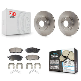 Front Disc Brake Rotors And Ceramic Pads Kit For Nissan Maxima INFINITI I30