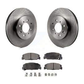 [Front] 1997 Honda Civic LX with 4-Wheel ABS Premium OE Brake Rotors & Ceramic Pads Kit For Max Braking