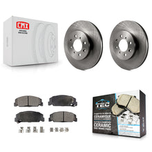 Load image into Gallery viewer, [Front] 1997 Honda Civic LX with 4-Wheel ABS Premium OE Brake Rotors &amp; Ceramic Pads Kit For Max Braking