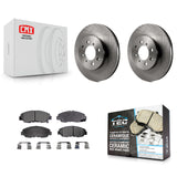 Front Disc Brake Rotors And Ceramic Pads Kit For Honda Civic Insight Acura EL