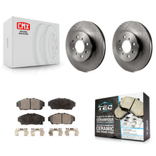 Load image into Gallery viewer, Front Disc Brake Rotors And Ceramic Pads Kit For Acura Integra Honda Civic
