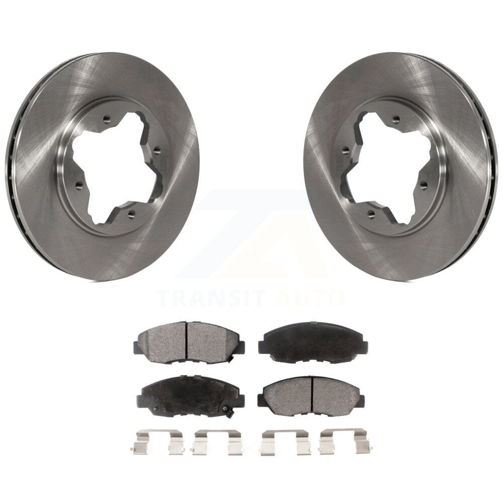 Front Disc Brake Rotors And Ceramic Pads Kit For Honda Accord Acura CL