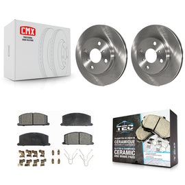 Front Disc Brake Rotors And Ceramic Pads Kit For Toyota Tercel Paseo