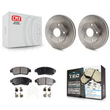 Front Disc Brake Rotors And Ceramic Pads Kit For Toyota Camry 2.2L