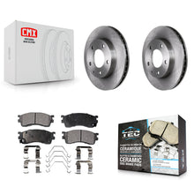 Charger l'image dans la galerie, Front Disc Brake Rotors And Ceramic Pads Kit For Mazda Protege Protege5