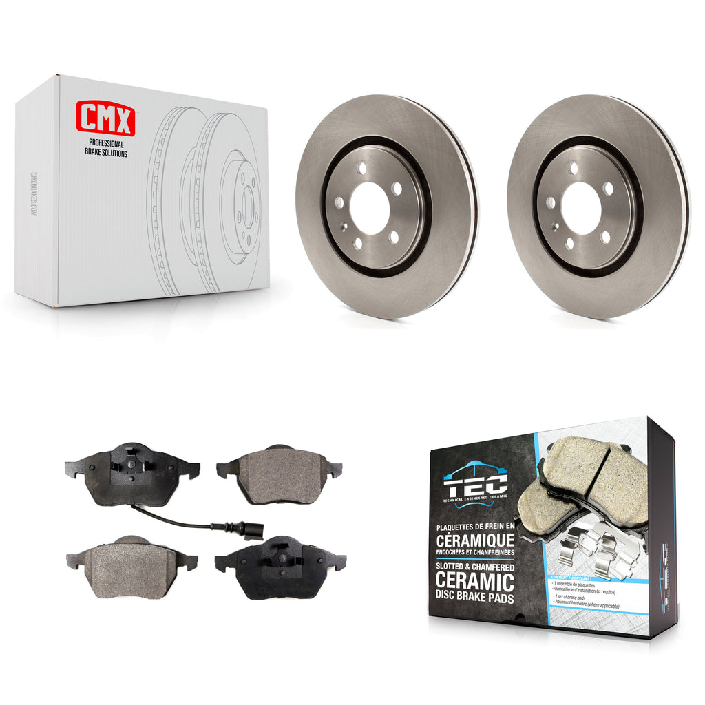 [Front] 1996 Volkswagen Passat 2.8L Premium OE Brake Rotors & Ceramic Pads Kit For Max Braking