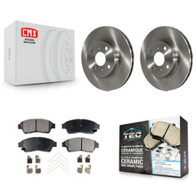 Charger l'image dans la galerie, [Front] 1993-1997 Toyota Corolla Geo Prizm Premium OE Brake Rotors &amp; Ceramic Pads Kit For Max Braking