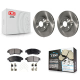 [Front] 1993-1997 Toyota Corolla Geo Prizm Premium OE Brake Rotors & Ceramic Pads Kit For Max Braking
