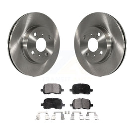 [Front] 1998-2002 Toyota Corolla Chevrolet Prizm Premium OE Brake Rotors & Ceramic Pads Kit For Max Braking