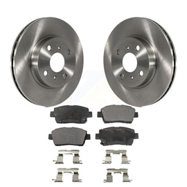 [Front] 2001-2003 Toyota Prius Premium OE Brake Rotors & Ceramic Pads Kit For Max Braking