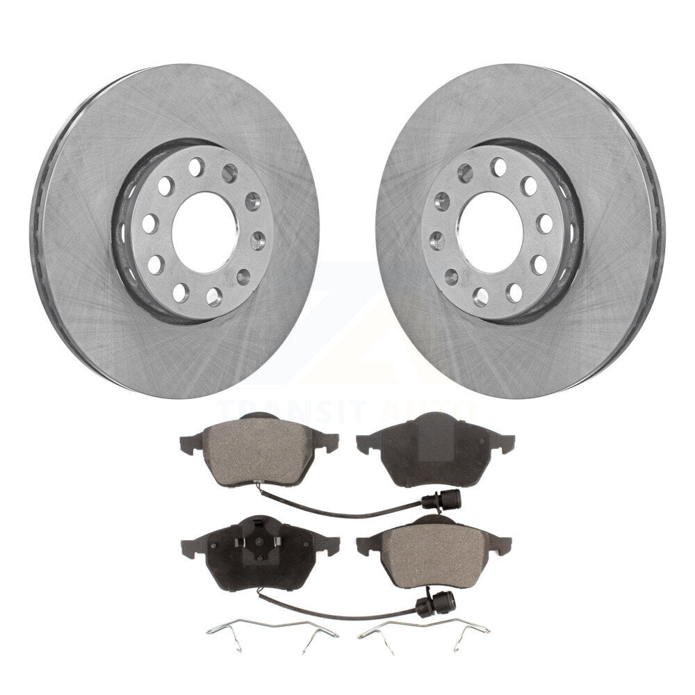 Front Disc Brake Rotors And Ceramic Pads Kit For Audi A6 Quattro 100