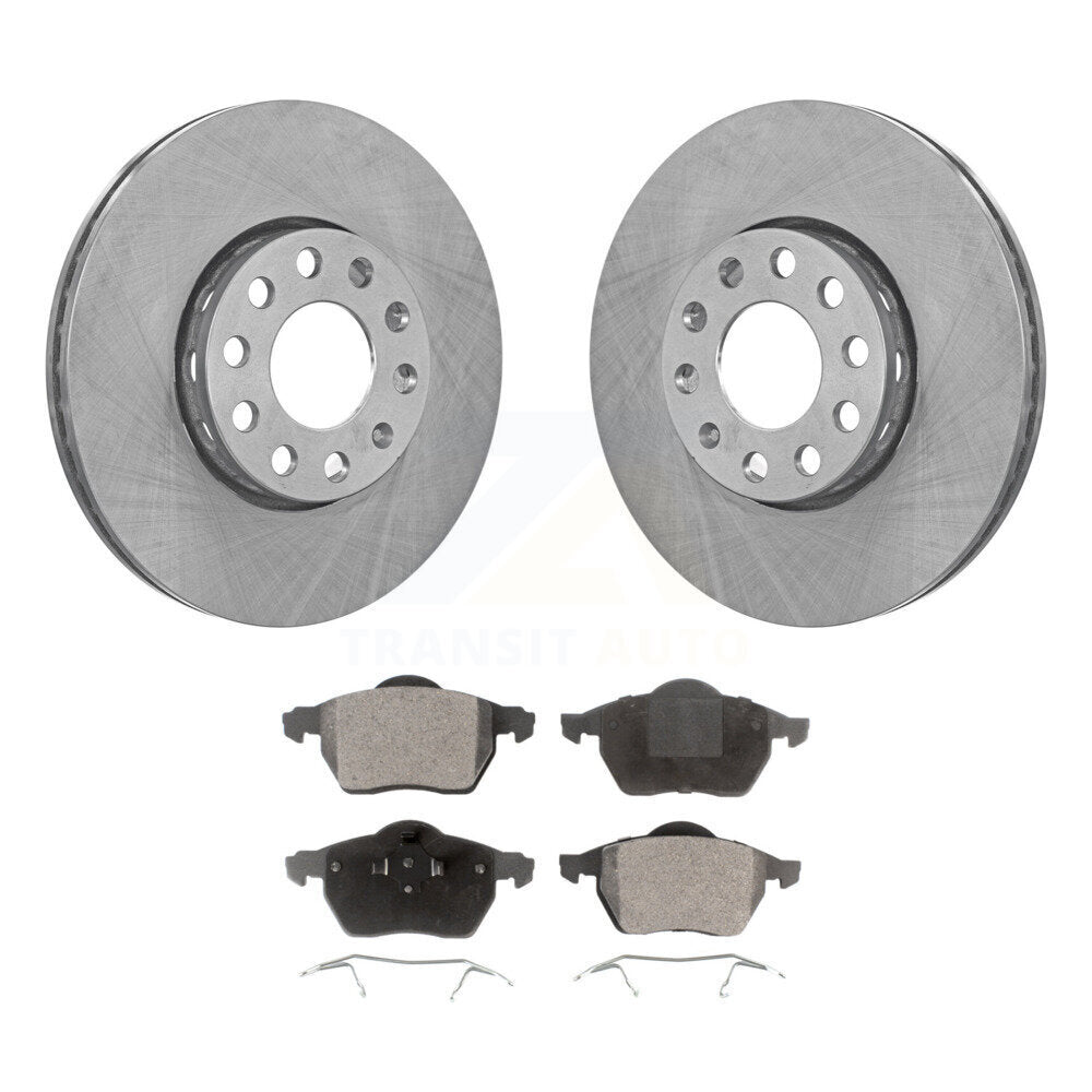 Front Disc Brake Rotors Ceramic Pad Kit For Volkswagen Passat Audi A4 Quattro A6