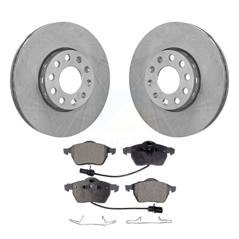 Front Disc Brake Rotors Ceramic Pad Kit For Volkswagen Passat Audi A4 Quattro A6