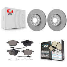 Load image into Gallery viewer, Front Disc Brake Rotors Ceramic Pad Kit For Volkswagen Passat Audi A4 Quattro A6