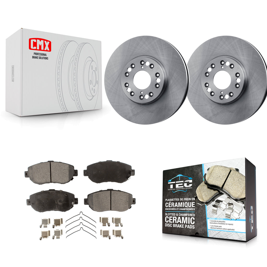 Front Disc Brake Rotor & Ceramic Pad Kit For Lexus GS300 SC430 IS300 GS400 GS430