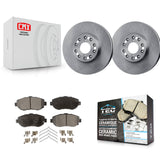 Front Disc Brake Rotor & Ceramic Pad Kit For Lexus GS300 SC430 IS300 GS400 GS430