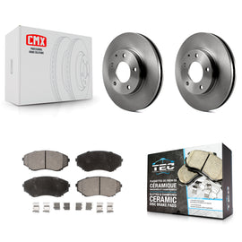 [Front] 2000-2006 Mazda MPV Premium OE Brake Rotors & Ceramic Pads Kit For Max Braking