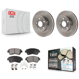 [Front] 1998 Toyota Celica Premium OE Brake Rotors & Ceramic Pads Kit For Max Braking