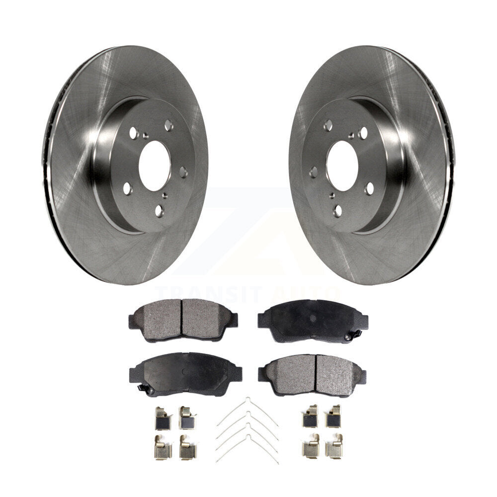 Front Disc Brake Rotors And Ceramic Pads Kit For 1996-2000 Toyota RAV4