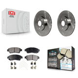 [Front] 1996-2000 Toyota RAV4 Premium OE Brake Rotors & Ceramic Pads Kit For Max Braking