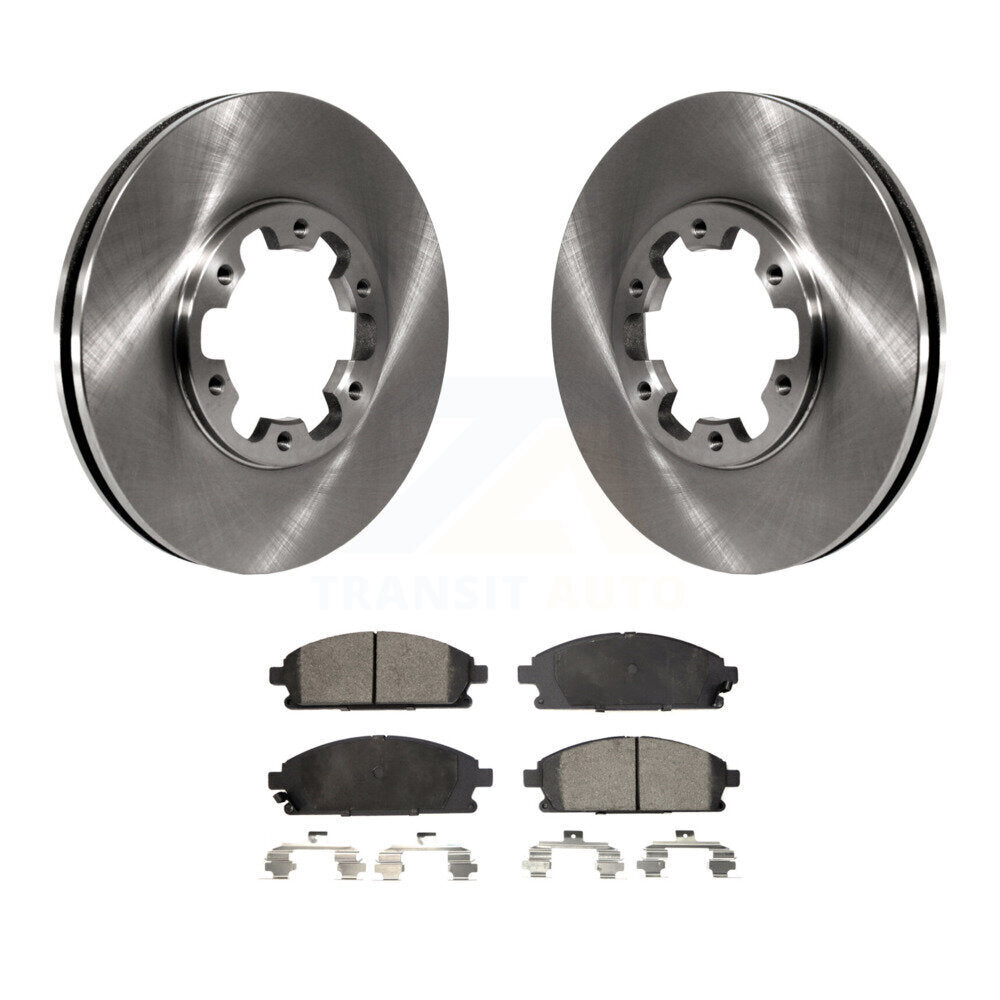 Front Disc Brake Rotors And Ceramic Pads Kit For Nissan Pathfinder INFINITI QX4