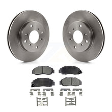 Charger l&#39;image dans la galerie, Front Disc Brake Rotors And Ceramic Pads Kit For 1993-1994 Honda Prelude VTEC