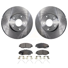 Charger l&#39;image dans la galerie, Front Disc Brake Rotors And Ceramic Pads Kit For 2014-2015 Honda Civic Touring