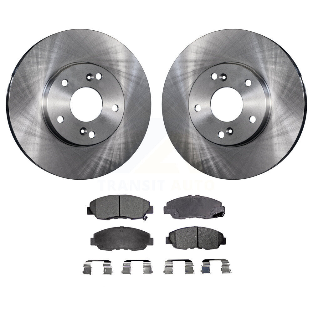 Front Disc Brake Rotors And Ceramic Pads Kit For 2011 Honda Civic GX