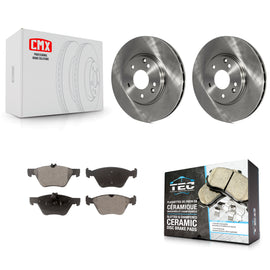 Front Brake Rotor Ceramic Pad Kit For Mercedes-Benz E320 Chrysler Crossfire E430