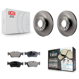 Front Brake Rotor Ceramic Pad Kit For BMW Z3 Z4 323i 323Ci 328i 318i 323is 328is