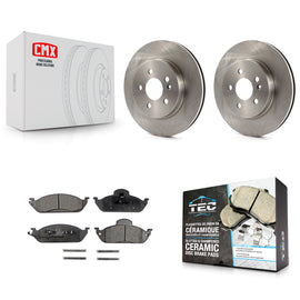 Front Disc Brake Rotors And Ceramic Pads Kit For Mercedes-Benz ML320 ML350 ML430