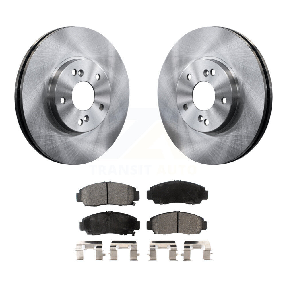 Front Disc Brake Rotors And Ceramic Pads Kit For Honda Accord Acura TL TSX CL