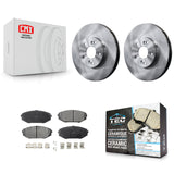 Front Disc Brake Rotors And Ceramic Pads Kit For Honda Odyssey Acura MDX