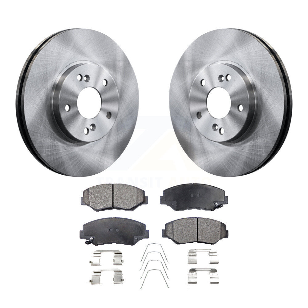 Front Disc Brake Rotors And Ceramic Pads Kit For Honda Pilot Accord