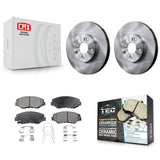 Front Disc Brake Rotors And Ceramic Pads Kit For Honda Pilot Accord