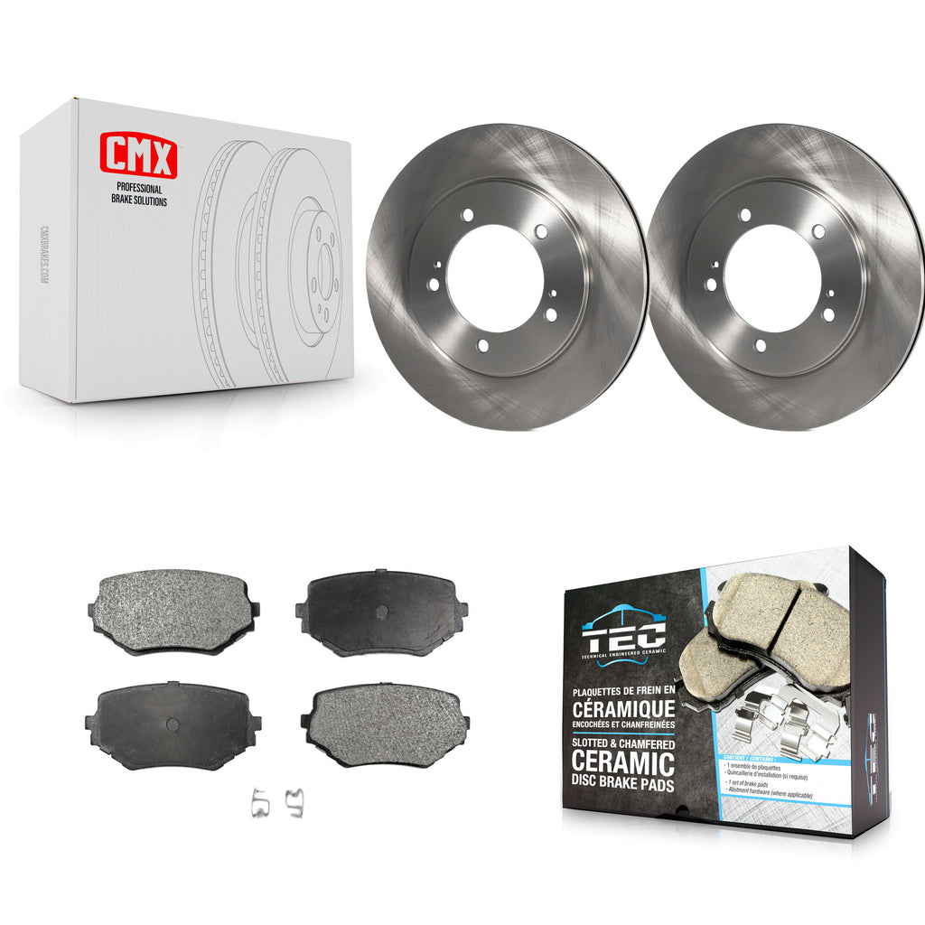 Front Disc Brake Rotors And Ceramic Pads Kit For Suzuki Grand Vitara XL-7