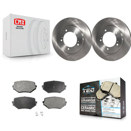 Front Disc Brake Rotors And Ceramic Pads Kit For Suzuki Grand Vitara XL-7