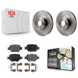 Front Disc Brake Rotors And Ceramic Pads Kit For Scion tC Toyota Celica