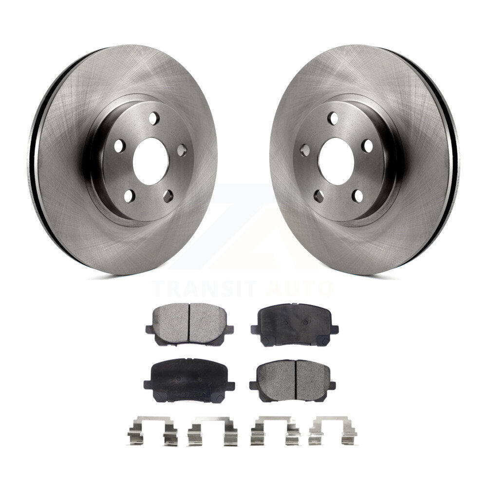 Front Disc Brake Rotors & Ceramic Pad Kit For Toyota Corolla Matrix Pontiac Vibe