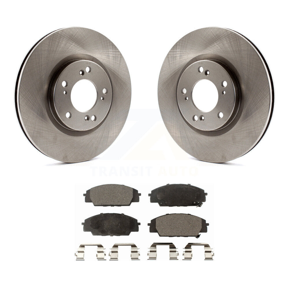 Front Disc Brake Rotors And Ceramic Pads Kit For 2000-2009 Honda S2000