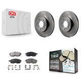 [Front] 2000-2001 Nissan Maxima INFINITI I30 Premium OE Brake Rotors & Ceramic Pads Kit For Max Braking