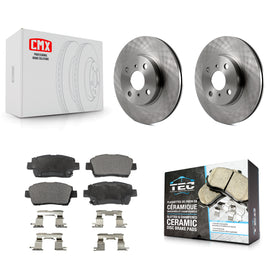 Front Disc Brake Rotors And Ceramic Pads Kit For Toyota Echo MR2 Spyder