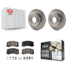 Charger l'image dans la galerie, Front Disc Brake Rotors And Ceramic Pads Kit For Mitsubishi Lancer