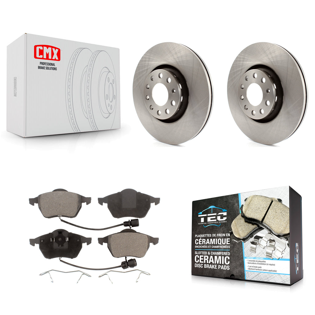 [Front] 1997-1999 Audi A8 Quattro Premium OE Brake Rotors & Ceramic Pads Kit For Max Braking