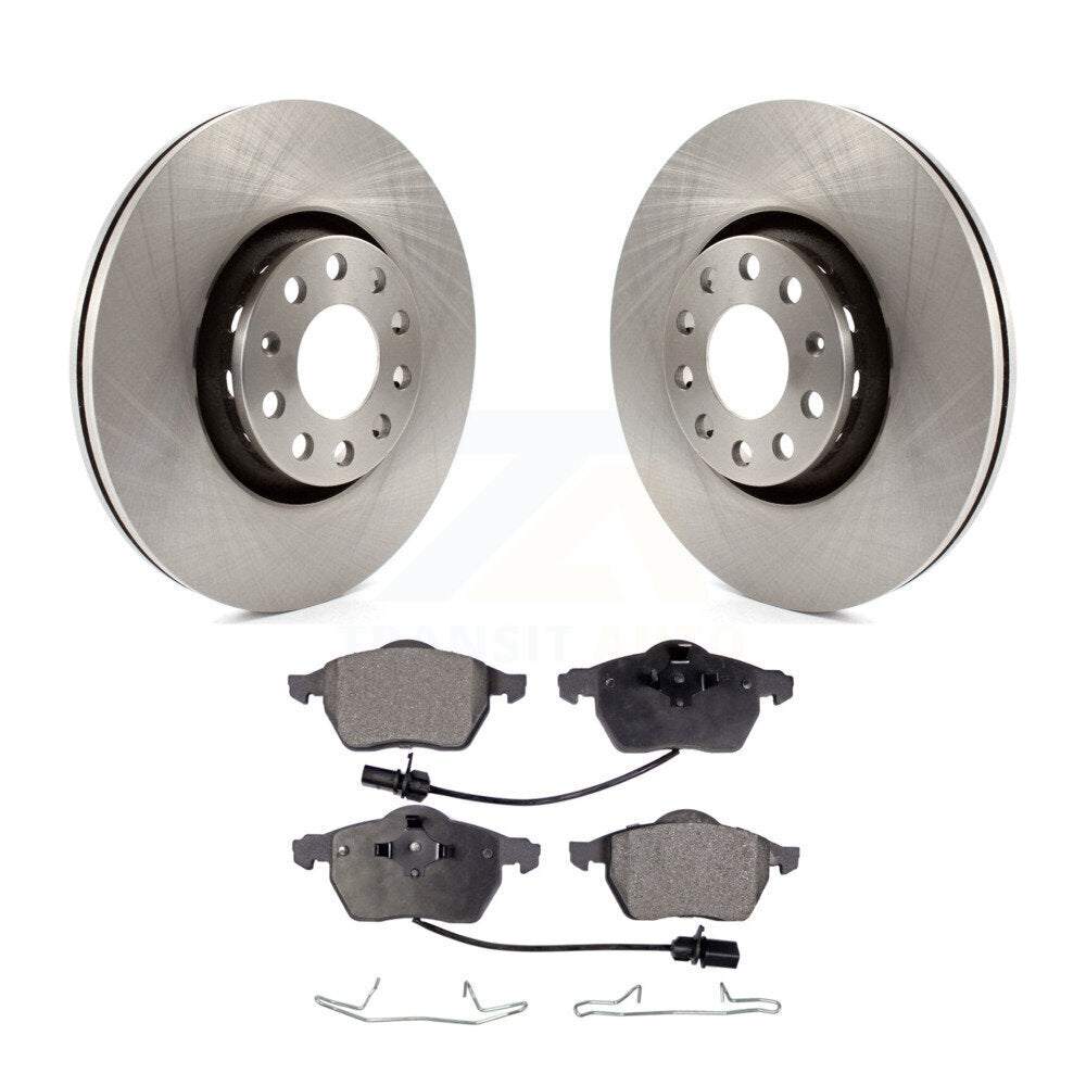 Front Disc Brake Rotors And Ceramic Pads Kit For Audi A4 Quattro A6 S4 S6